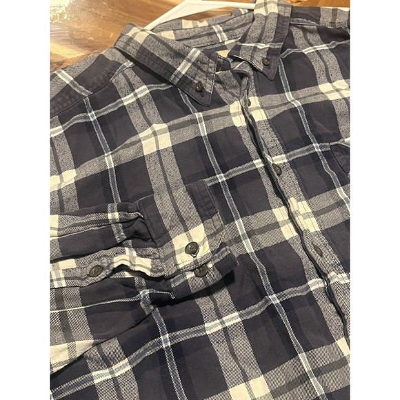 Woolrich Plaid‎ Flannel Button Down Shirt Check Size XXL - Picture 1 of 6